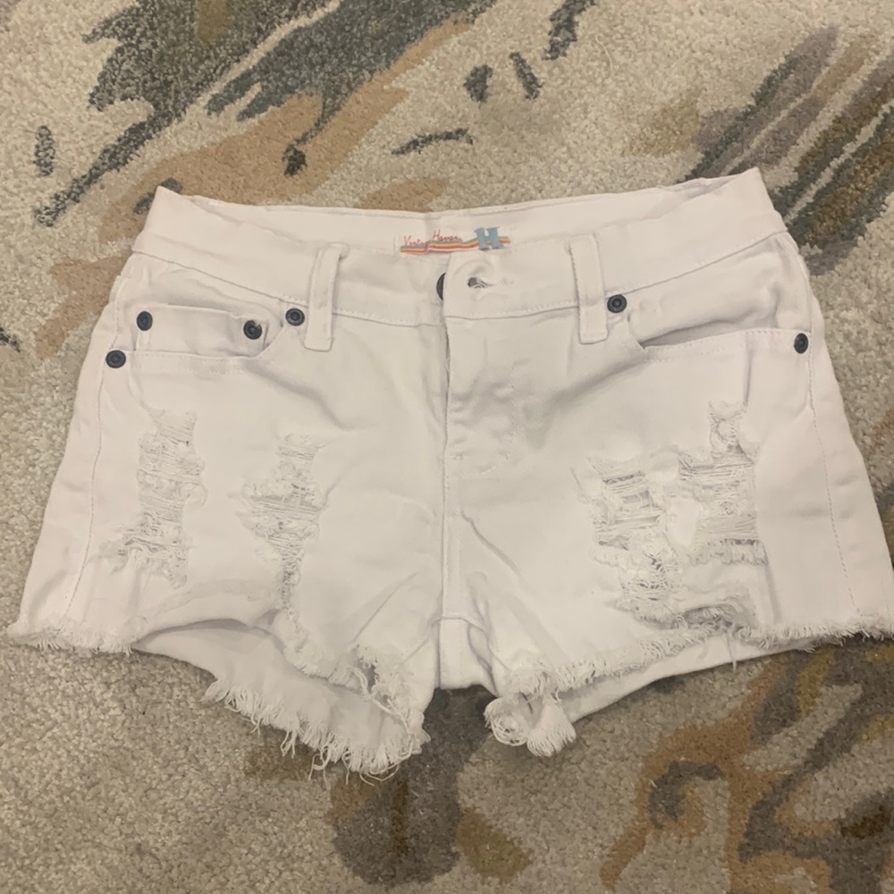 Vintage Havana size 14 white denim shorts